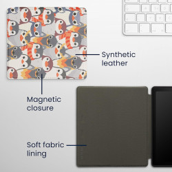 kwmobile Étui Compatible avec Amazon Kindle Oasis 10. Generation Coque - Étui à Rabat magnétique Tablette eReader Similicuir - G