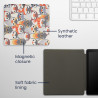 kwmobile Étui Compatible avec Amazon Kindle Oasis 10. Generation Coque - Étui à Rabat magnétique Tablette eReader Similicuir - G