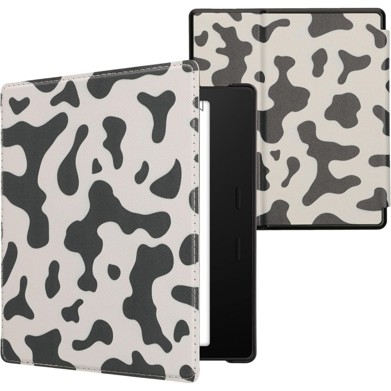 kwmobile Étui Compatible avec Amazon Kindle Oasis 10. Generation Coque - Étui à Rabat magnétique Tablette eReader Similicuir - N