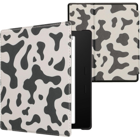 kwmobile Étui Compatible avec Amazon Kindle Oasis 10. Generation Coque - Étui à Rabat magnétique Tablette eReader Similicuir - N