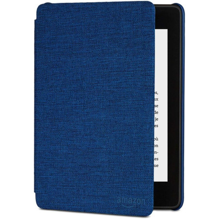 Étui en tissu protégeant de l'eau pour kindle paperblanc (10ème génération - modèle 2018), bleu