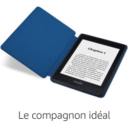 Étui en tissu protégeant de l'eau pour kindle paperblanc (10ème génération - modèle 2018), bleu