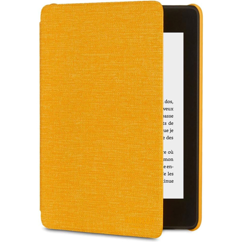 Étui en tissu protégeant de l'eau pour kindle paperblanc (10ème génération - modèle 2018), jaune