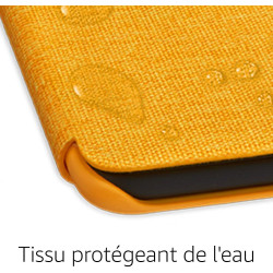 Étui en tissu protégeant de l'eau pour kindle paperblanc (10ème génération - modèle 2018), jaune