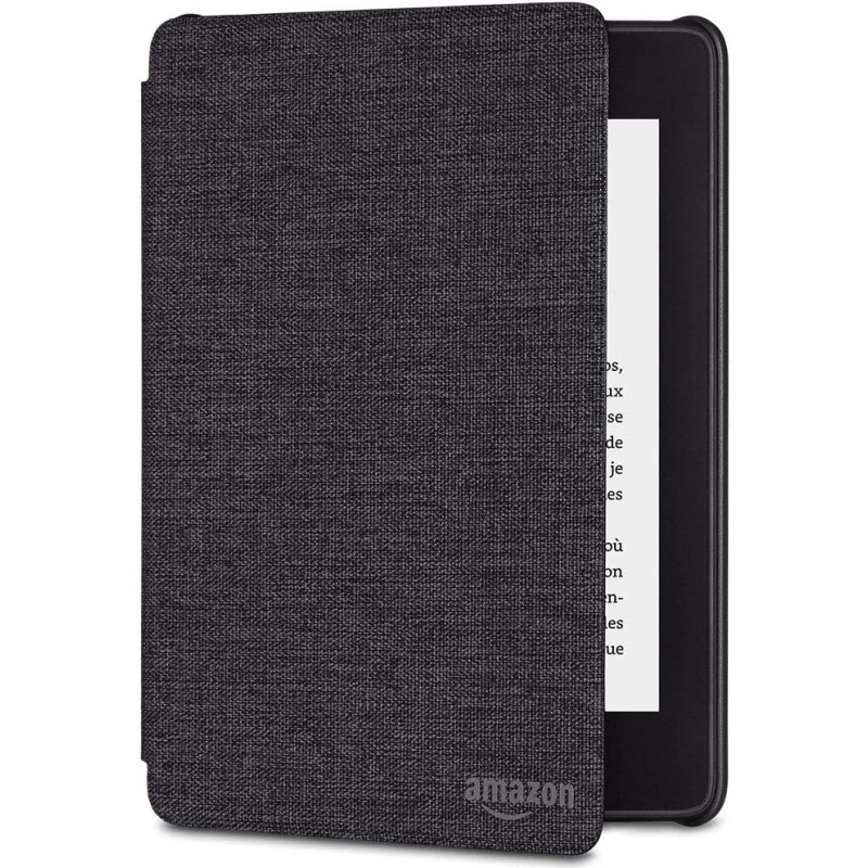 Étui en tissu protégeant de l'eau pour kindle paperblanc (10ème génération - modèle 2018), noir anthracite