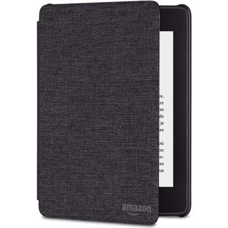 Étui en tissu protégeant de l'eau pour kindle paperblanc (10ème génération - modèle 2018), noir anthracite