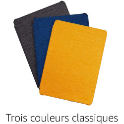 Étui en tissu protégeant de l'eau pour kindle paperblanc (10ème génération - modèle 2018), noir anthracite