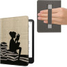 Kwmobile étui compatible avec amazon kindle paperblanc (2024)/colorsoft coque - étui à rabat magnétique tablette ereader similic