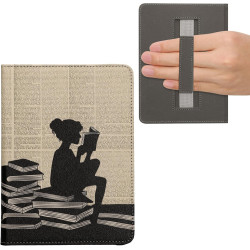 Kwmobile étui compatible avec amazon kindle paperblanc (2024)/colorsoft coque - étui à rabat magnétique tablette ereader similic