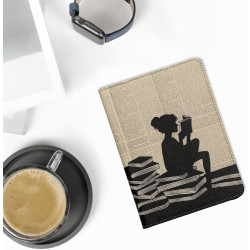 Kwmobile étui compatible avec amazon kindle paperblanc (2024)/colorsoft coque - étui à rabat magnétique tablette ereader similic