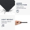 Kwmobile étui compatible avec amazon kindle paperblanc (2024)/colorsoft coque - étui à rabat magnétique tablette ereader similic