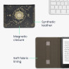 Kwmobile étui compatible avec amazon kindle paperblanc (2024)/colorsoft coque - étui à rabat magnétique tablette ereader similic