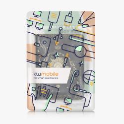 Kwmobile étui compatible avec amazon kindle paperblanc (2024)/colorsoft coque - étui à rabat magnétique tablette ereader similic