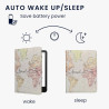 Kwmobile étui compatible avec amazon kindle paperblanc (2024)/colorsoft coque - étui à rabat magnétique tablette ereader similic