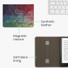 Kwmobile étui compatible avec amazon kindle paperblanc (2024)/colorsoft coque - étui à rabat magnétique tablette ereader similic