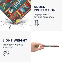 Kwmobile étui compatible avec amazon kindle paperblanc (2024)/colorsoft coque - étui à rabat magnétique tablette ereader similic