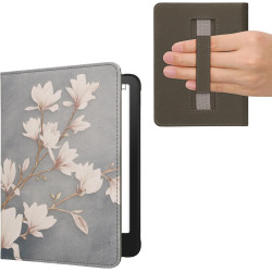 Kwmobile étui compatible avec amazon kindle paperblanc (2024)/colorsoft coque - étui à rabat magnétique tablette ereader similic