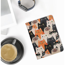 Kwmobile étui compatible avec amazon kindle paperblanc (2024)/colorsoft coque - étui à rabat magnétique tablette ereader similic