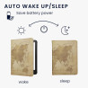Kwmobile étui compatible avec amazon kindle paperblanc (2024)/colorsoft coque - étui à rabat magnétique tablette ereader similic