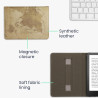 Kwmobile étui compatible avec amazon kindle paperblanc (2024)/colorsoft coque - étui à rabat magnétique tablette ereader similic