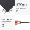 Kwmobile etui compatible avec kindle paperblanc 11e génération - étui à rabat magnétique tablette ereader similicuir avec sangle