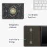 Kwmobile etui compatible avec kindle paperblanc 11e génération - étui à rabat magnétique tablette ereader similicuir avec sangle