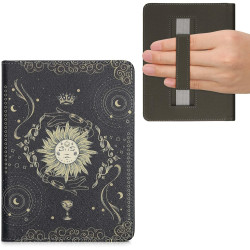 Kwmobile etui compatible avec kindle paperblanc 11e génération - étui à rabat magnétique tablette ereader similicuir avec sangle