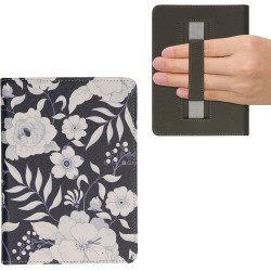 Kwmobile etui compatible avec kindle paperblanc 11e génération - étui à rabat magnétique tablette ereader similicuir avec sangle
