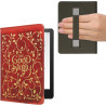 Kwmobile etui compatible avec kindle paperblanc 11e génération - étui à rabat magnétique tablette ereader similicuir avec sangle