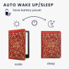 Kwmobile etui compatible avec kindle paperblanc 11e génération - étui à rabat magnétique tablette ereader similicuir avec sangle