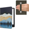 Kwmobile etui compatible avec kindle paperblanc 11e génération - étui à rabat magnétique tablette ereader similicuir avec sangle