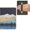 Kwmobile etui compatible avec kindle paperblanc 11e génération - étui à rabat magnétique tablette ereader similicuir avec sangle