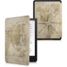 Kwmobile etui compatible avec kindle paperblanc 11e génération - étui à rabat magnétique tablette ereader similicuir avec sangle