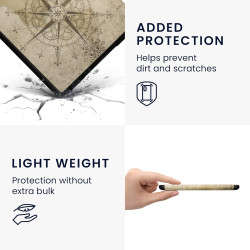 Kwmobile etui compatible avec kindle paperblanc 11e génération - étui à rabat magnétique tablette ereader similicuir avec sangle