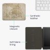 Kwmobile etui compatible avec kindle paperblanc 11e génération - étui à rabat magnétique tablette ereader similicuir avec sangle