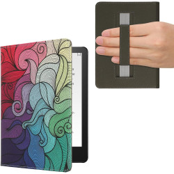 Kwmobile etui compatible avec kindle paperblanc 11e génération - étui à rabat magnétique tablette ereader similicuir avec sangle