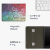 Kwmobile etui compatible avec kindle paperblanc 11e génération - étui à rabat magnétique tablette ereader similicuir avec sangle