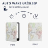 Kwmobile etui compatible avec kindle paperblanc 11e génération - étui à rabat magnétique tablette ereader similicuir avec sangle