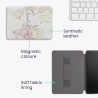 Kwmobile etui compatible avec kindle paperblanc 11e génération - étui à rabat magnétique tablette ereader similicuir avec sangle