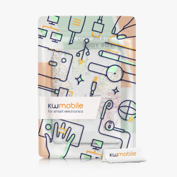 Kwmobile etui compatible avec kindle paperblanc 11e génération - étui à rabat magnétique tablette ereader similicuir avec sangle