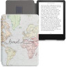 Kwmobile etui compatible avec kindle paperblanc 11e génération - étui à rabat magnétique tablette ereader similicuir avec sangle