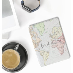 Kwmobile etui compatible avec kindle paperblanc 11e génération - étui à rabat magnétique tablette ereader similicuir avec sangle