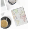 Kwmobile etui compatible avec kindle paperblanc 11e génération - étui à rabat magnétique tablette ereader similicuir avec sangle