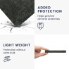 Kwmobile etui compatible avec kindle paperblanc 11e génération - étui à rabat magnétique tablette ereader similicuir avec sangle