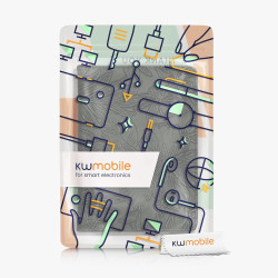 Kwmobile etui compatible avec kindle paperblanc 11e génération - étui à rabat magnétique tablette ereader similicuir avec sangle