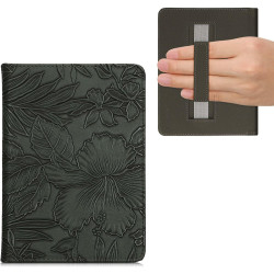 Kwmobile etui compatible avec kindle paperblanc 11e génération - étui à rabat magnétique tablette ereader similicuir avec sangle