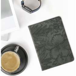Kwmobile etui compatible avec kindle paperblanc 11e génération - étui à rabat magnétique tablette ereader similicuir avec sangle