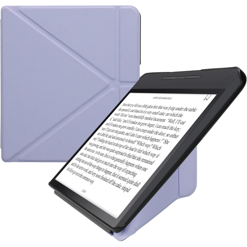 kwmobile Étui Compatible avec Kobo Forma Coque - Étui à Rabat magnétique Tablette eReader Similicuir - Lavande