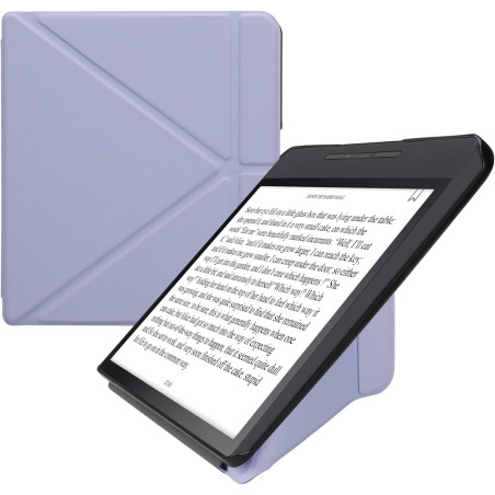 kwmobile Étui Compatible avec Kobo Forma Coque - Étui à Rabat magnétique Tablette eReader Similicuir - Lavande
