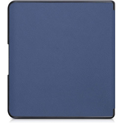 kwmobile Étui Compatible avec Kobo Forma Coque - Étui à Rabat magnétique Tablette eReader Similicuir - Bleu foncé